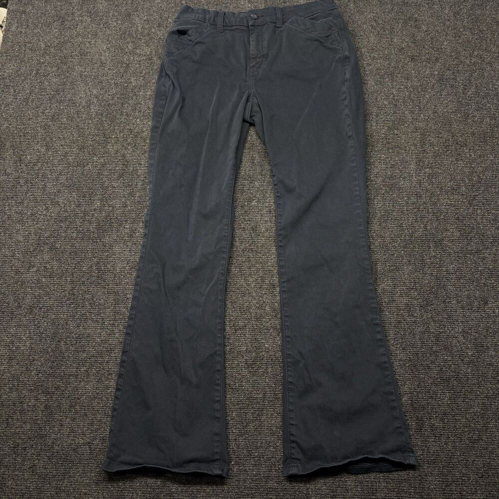 American Eagle Curvy High-Rise Kick Boot Pants Women's Size 8 Black Flare